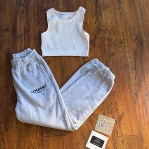 New Comfrt Jogger with cropped Tank
